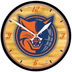 Charlotte Bobcats Clock Wall Style