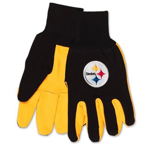 Picture of Pittsburgh Steelers Two Tone Adult Size Gloves