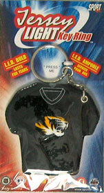 Missouri Tigers Keychain - Jersey Keylight