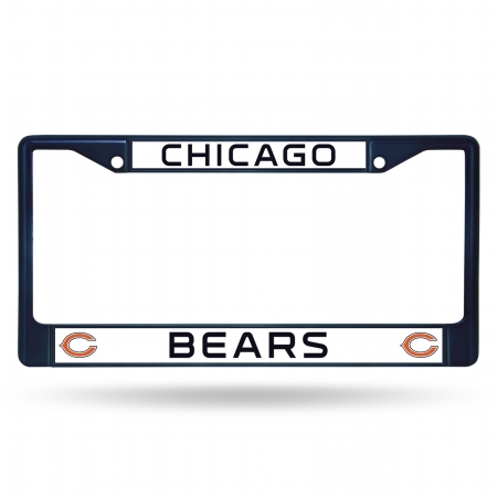 Picture of Chicago Bears License Plate Frame Metal Navy