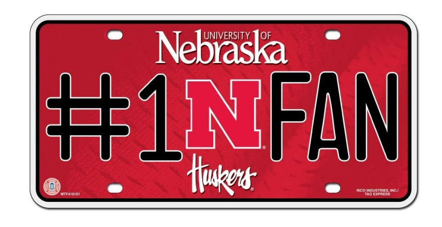 Nebraska Cornhuskers License Plate #1 Fan