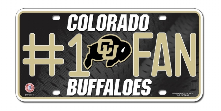 Picture of Colorado Buffaloes License Plate #1 Fan