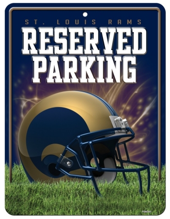 Picture of St. Louis Rams Metal Parking Sign