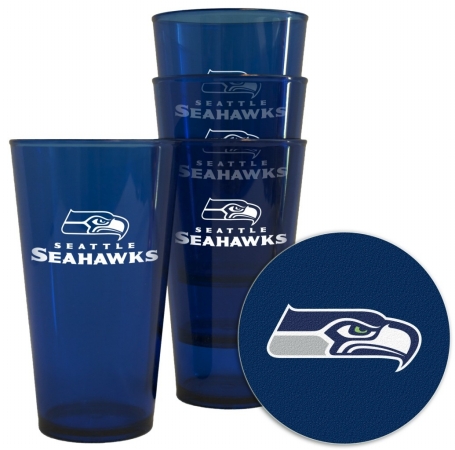 Picture of Seattle Seahawks Plastic Pint Glass Set