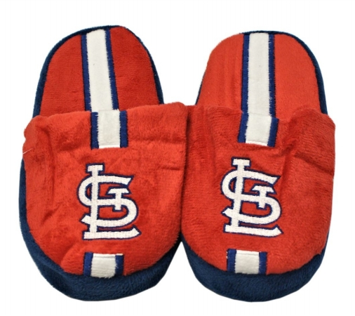St. Louis Cardinals Slippers - Youth 8-16 Stripe