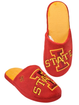 Iowa State Cyclones Slippers - Mens Big Logo
