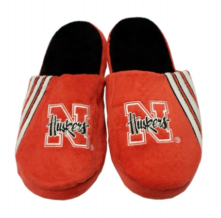 Picture of Nebraska Cornhuskers  Slippers - Stripe Big Logo