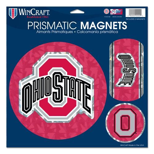 Picture of Ohio State Buckeyes Magnets 11x11 Prismatic Sheet