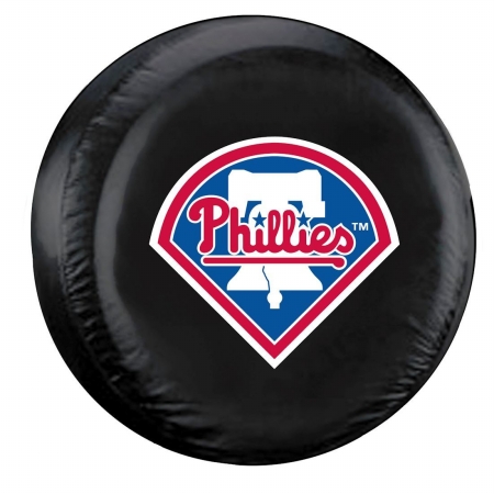 Picture of Philadelphia Phillies Black Tire Cover - Standard Size
