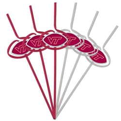 Virginia Tech Hokies Team Sipper Straws