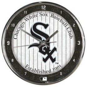 Picture of Chicago White Sox Round Chrome Wall Clock