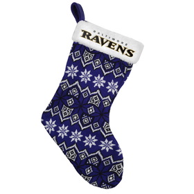 Baltimore Ravens Knit Holiday Stocking - 2015