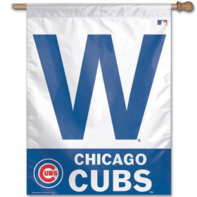 Picture of Chicago Cubs Banner 28x40 Vertical W Design