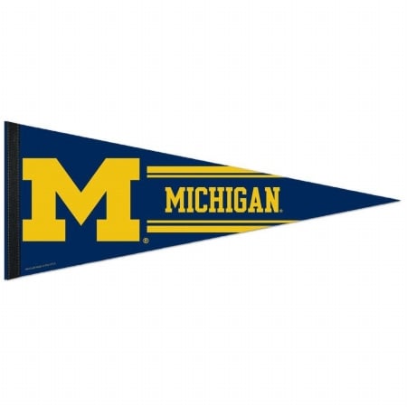 Michigan Wolverines Pennant 12x30 Premium Style