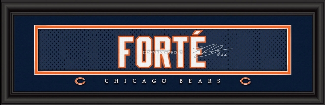 Chicago Bears Print 8x24 Signature Style Matt Forte