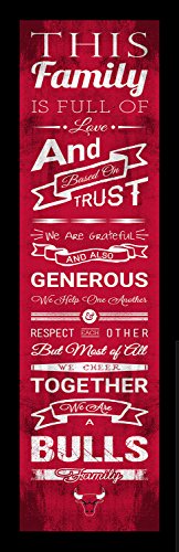 Picture of Chicago Bulls Family Cheer Print 8&quot;x24&quot;