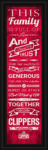 Los Angeles Clippers Family Cheer Print 8"x24"