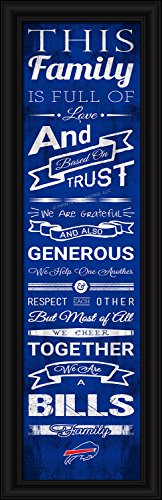 Buffalo Bills Family Cheer Print 8"x24"