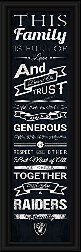 Picture of Oakland Raiders Family Cheer Print 8&quot;x24&quot;