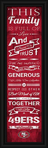 Picture of San Francisco 49ers Family Cheer Print 8&quot;x24&quot;