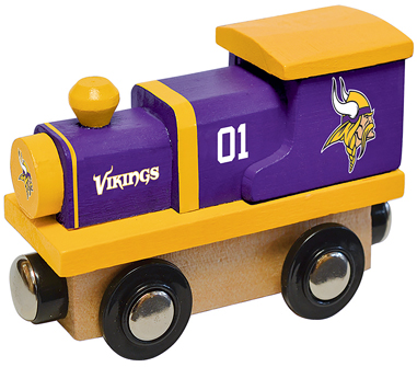 Minnesota Vikings Wooden Toy Train