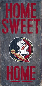 Picture of Florida State Seminoles Wood Sign - Home Sweet Home 6&quot;x12&quot;