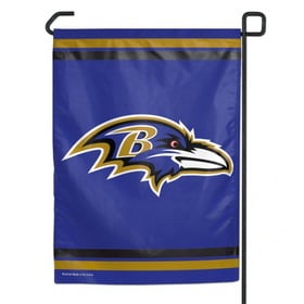 Baltimore Ravens Flag 12x18 Garden Style 2 Sided