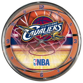 Cleveland Cavaliers Round Chrome Wall Clock