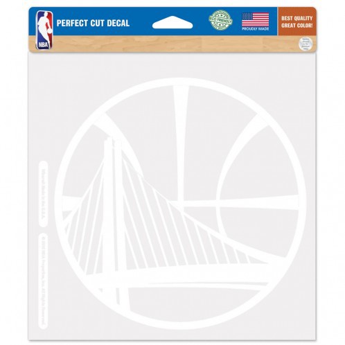 Picture of Golden State Warriors Decal 8x8 Die Cut White
