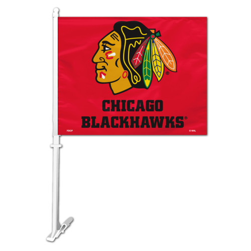 Picture of Chicago Blackhawks Car Flag