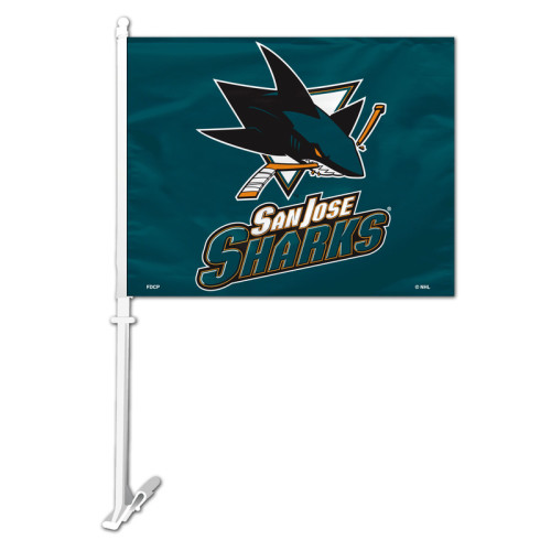 Picture of San Jose Sharks Flag Car Style Special Order