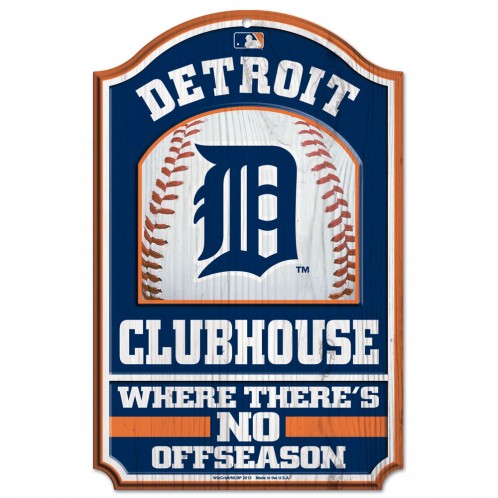 Picture of Detroit Tigers Sign 11x17 Wood Fan Cave Design