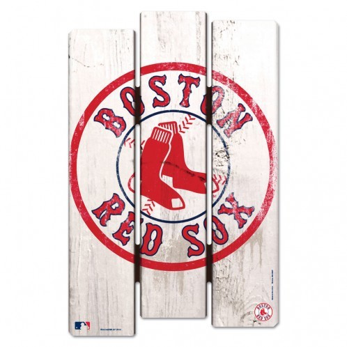 Picture of Boston Red Sox Sign 11x17 Wood Fence Style