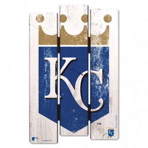 Picture of Kansas City Royals Sign 11x17 Wood Fence Style