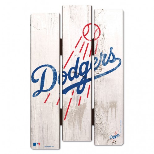Picture of Los Angeles Dodgers Sign 11x17 Wood Fence Style