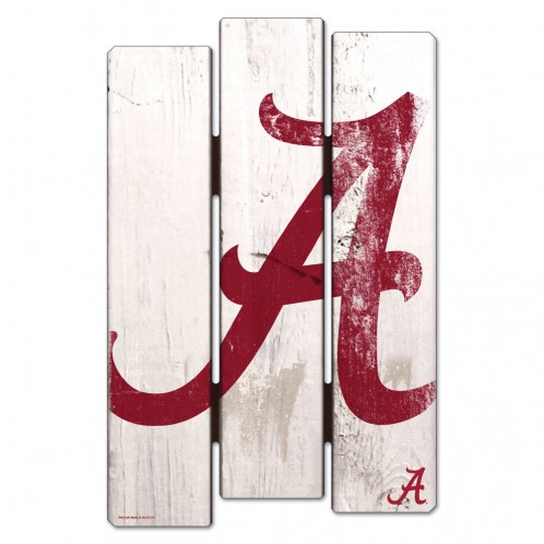 Picture of Alabama Crimson Tide Sign 11x17 Wood Fence Style