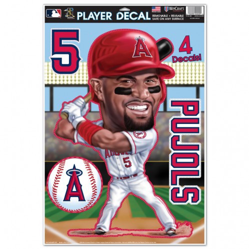 Los Angeles Angels Albert Pujols Caricature Decal 11x17 Multi Use -  Wincraft, 3208515116