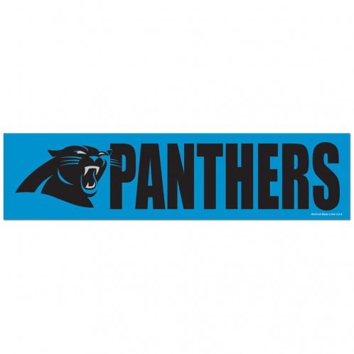 Carolina Panthers Decal 3x12 Bumper Strip Style