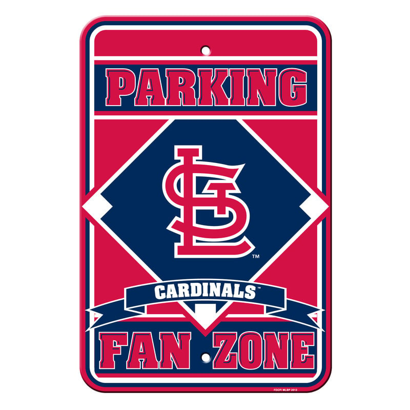 Picture of St. Louis Cardinals Sign - Plastic - Fan Zone Parking - 12 in x 18 in