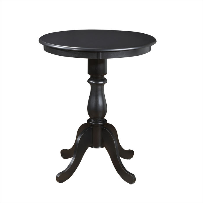 Picture of Carolina Chair & Table 3630B-AB Fairview Round Pedestal Bar Table&#44; Antique Black - 30 in.