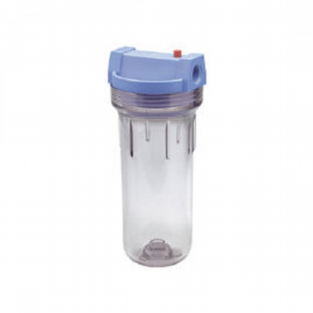 Picture of Commercial Water Distributing PENTEK-158117 Pentek PENTEK-158117 Slim Line 10 Clear .25 in. Housing with Pressure