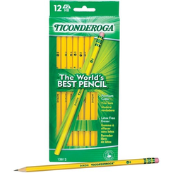 Picture of Dixon Ticonderoga 13812 No. 2 Ticonderoga Woodcase Pencil - Yellow