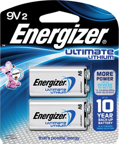 Picture of Energizer Battery L522BP2 9 Volt Energizer Ultimate Lithium Battery