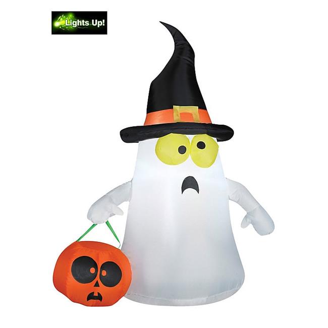 Costume Supercenter 63975GSI Blow-up Ghost Goes Trick Or Treating Lawn Decora...