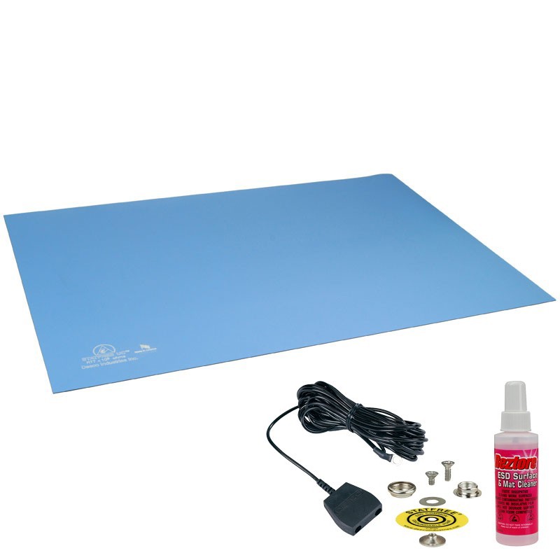Picture of Desco 66325 Statfree UC2 Dual Layer Rubber - Sky Blue&#44; 30 x 72 in.