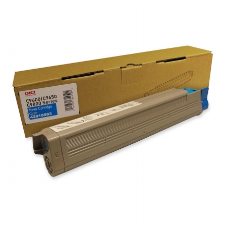 Picture of 42918983 Okidata Compatible Cyan Aftermarket Toner Cartridge; Page Yield - 16500