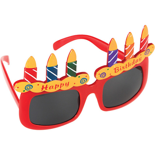 Hoffmaster Group 315380 Happy Birthday Plastic Wearable Sunglasses