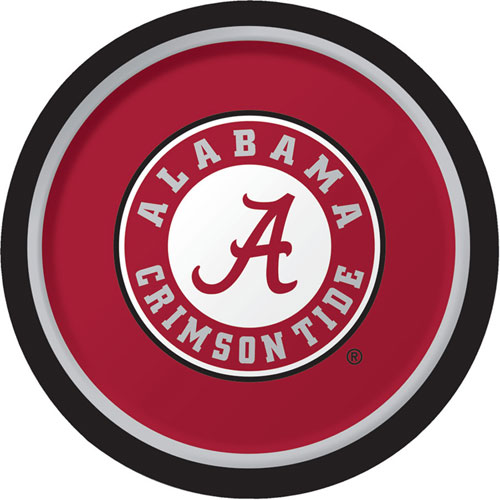 Hoffmaster Group 420697 9 in. Dinner Plate, University Of Alabama