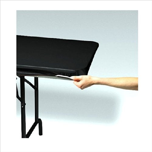 Hoffmaster Group  29 x 72 in. Stay Put Tablecover, Black
