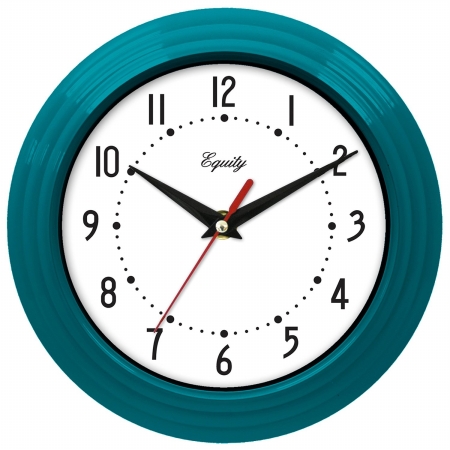 Picture of EQUITY LACROSSE 25020 8 in. Analog Wall Clock - Teal Blue